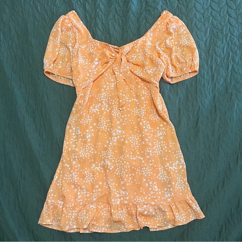 Sienna Sky Orange Floral Dress